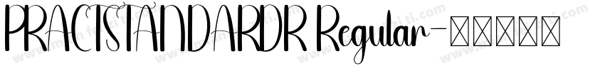 PRACTSTANDARDR Regular字体转换